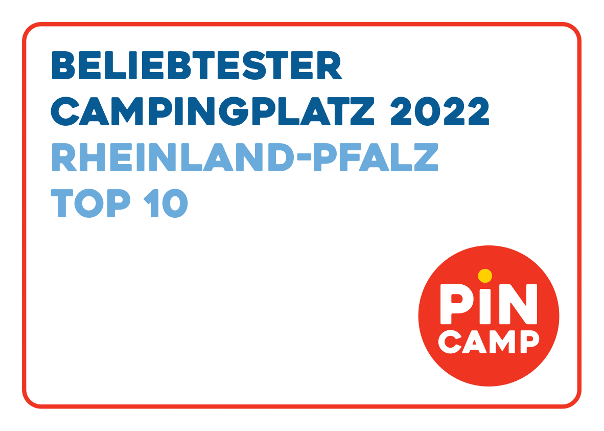 2022 Top 10 Auszeichnung beliebtester Campingplatz Rheinland-Pfalz